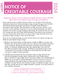 Cover page of 2024 Notice of Creditable Coverage